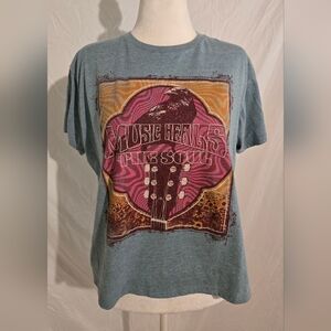 Blue Graphic Short Sleeve Tee